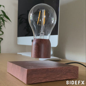 video of the floating light bulb